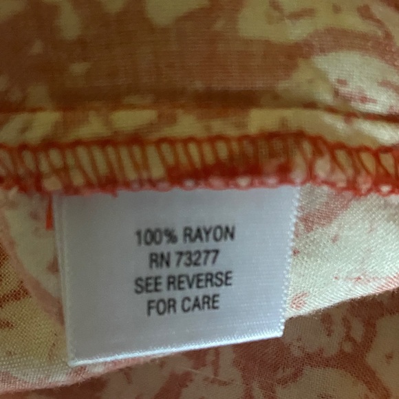 Floral Orange Red Halter Top - Picture 6 of 6